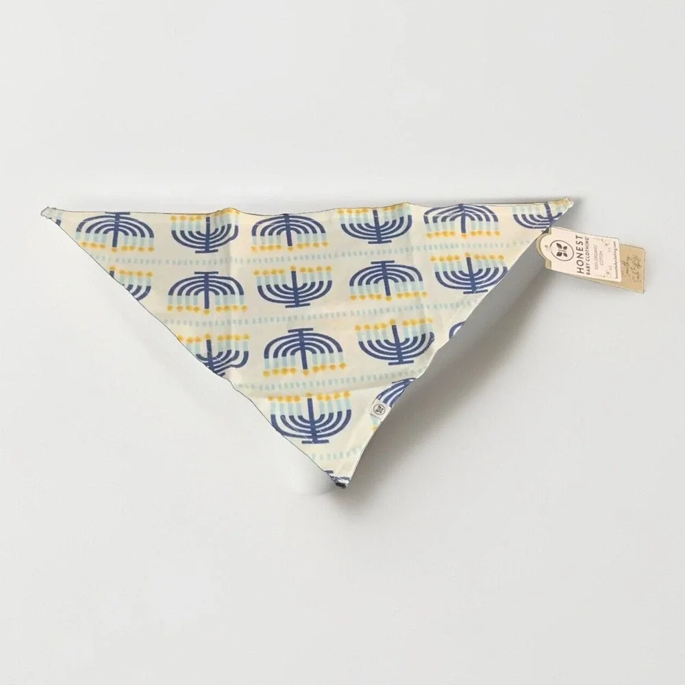 Honest Company‎ Dog Holiday Hanukkah Menorah Bandana XS/S